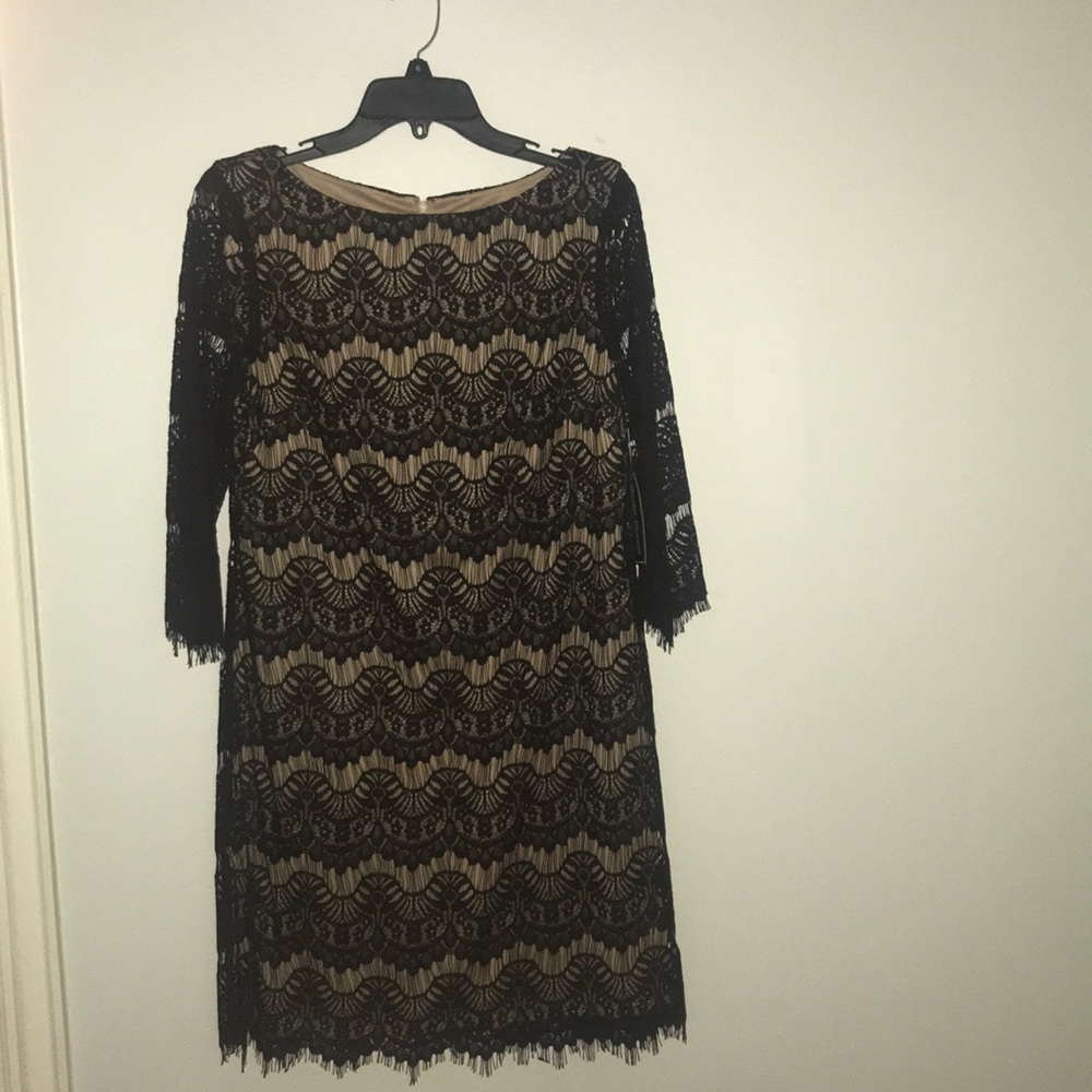 long sleeve jessica howard black dress - nwt